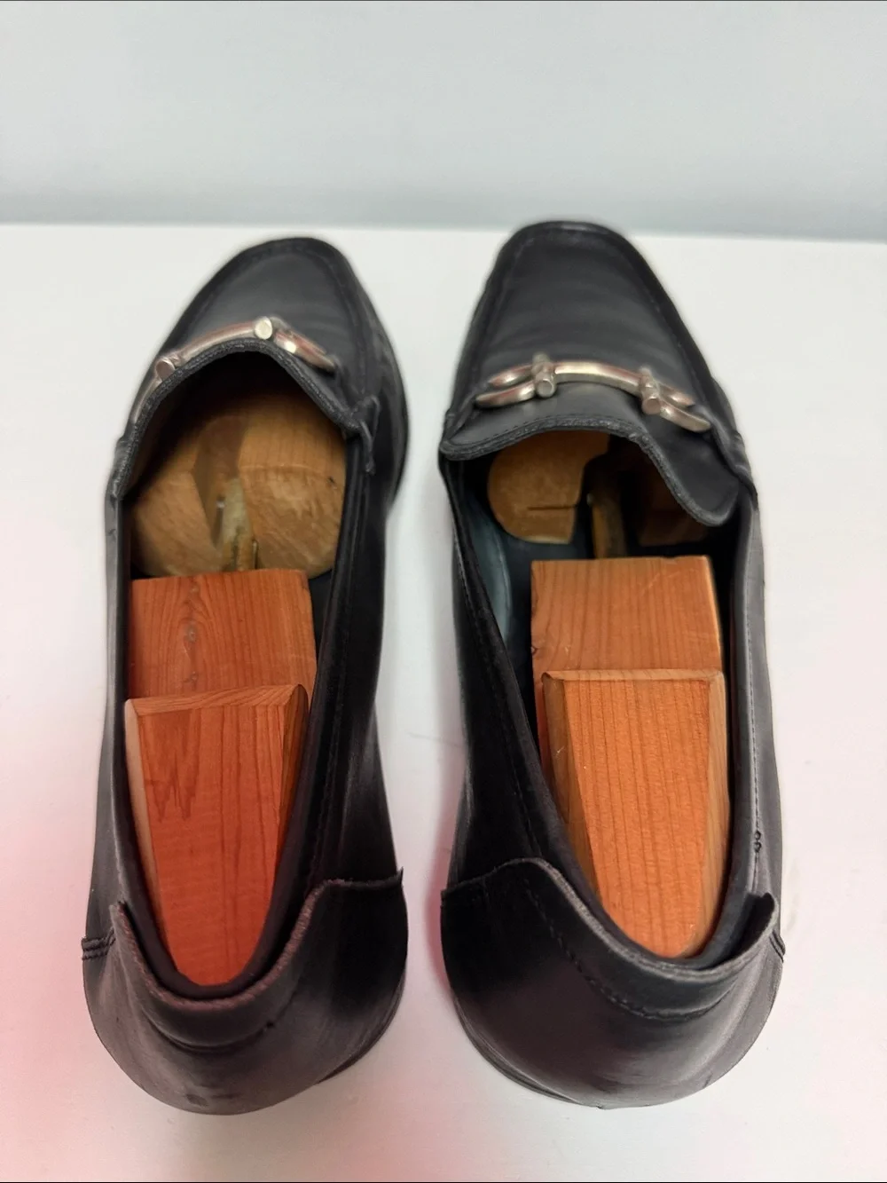 Salvatore Ferragamo Black Leather Bit Loafers